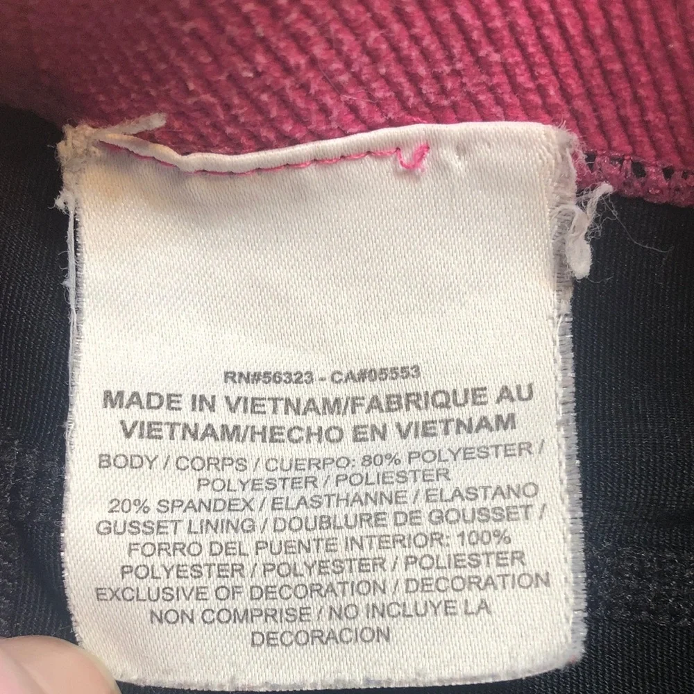 Nike Women's Athletic Shorts Black and Pink - Picture 2 of 8